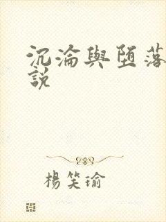 沉沦与堕落的小说