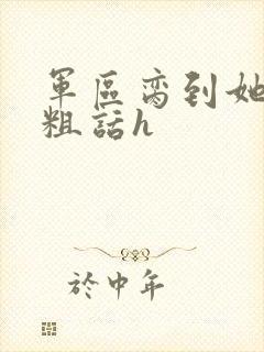 军区脔到她哭h粗话h