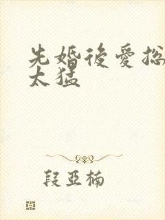 先婚后爱总裁别太猛