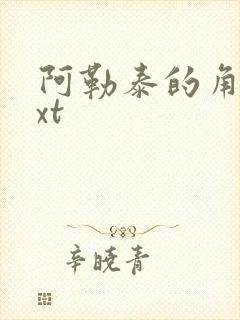 阿勒泰的角落txt