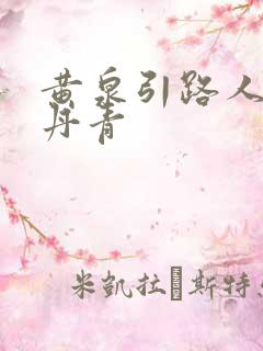 黄泉引路人 碎丹青