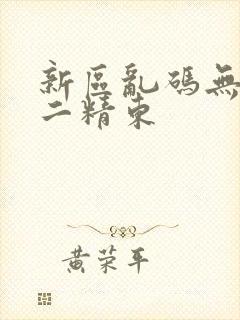 新区乱码无人区二精东