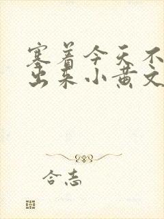 塞着今天不准拿出来小黄文