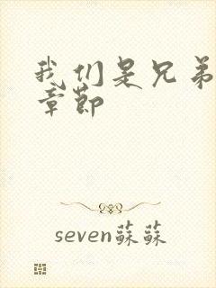 我们是兄弟最新章节