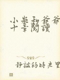 小米和爷爷读第十章阅读