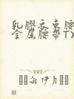 乳胶衣束腰勒紧金属腰带TXT