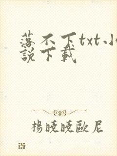 落不下txt小说下载