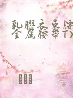 乳胶衣束腰勒紧金属腰带TXT