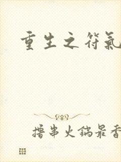 重生之符气冲天