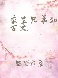 孪生兄弟3ph古文