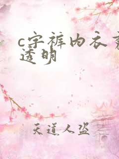 c字裤内衣秀全透明