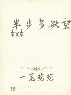 半步多欲望传说txt