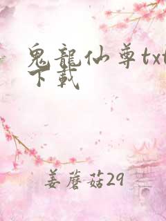 鬼龙仙尊txt下载