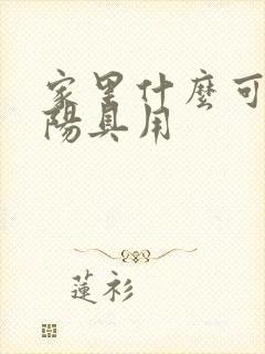 家里什么可以当阳具用