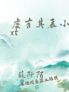 虚有其表小说txt