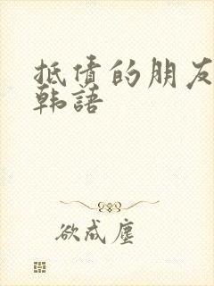 抵债的朋友麦子韩语