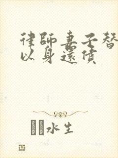 律师妻子替丈夫以身还债