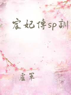宸妃传sp训诫