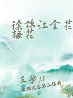 徐锦江金花瓶楷梅花