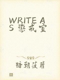 WRITE AS 惩戒室