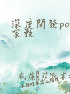 深度开发pop家教