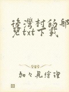 后湾村的那些事儿txt下载