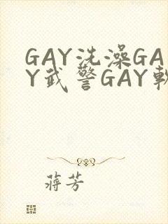 GAY洗澡GAY武警GAY软件