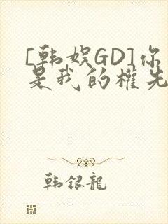 [韩娱GD]你是我的权先生