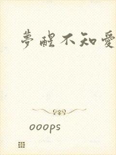 梦醒不知爱欢凉