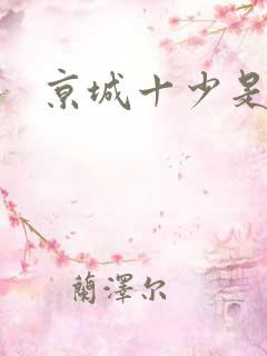 京城十少是谁