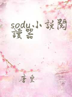 sodu小说阅读器