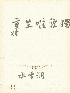 重生唯舞独尊txt