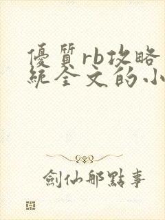 优质rb攻略系统全文的小说