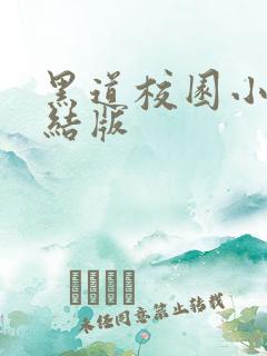 黑道校园小说完结版