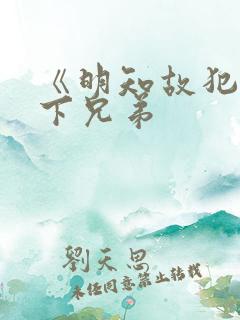 《明知故犯》年下兄弟