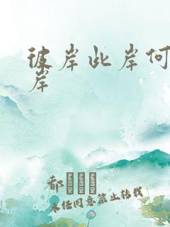 彼岸此岸何处是岸