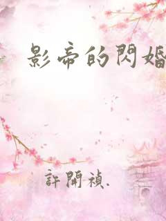 影帝的闪婚妻子