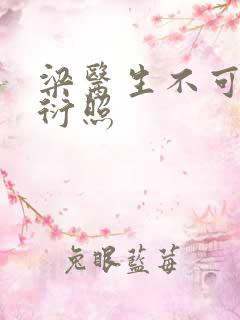 梁医生不可以梁衍照