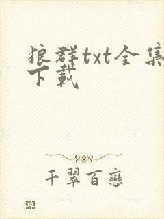 狼群txt全集下载