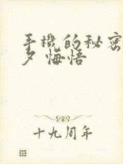 手机的秘密 七夕 悔悟