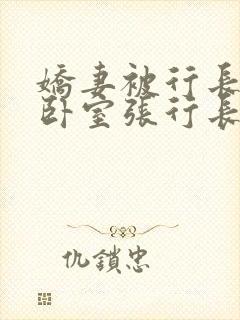 娇妻被行长抱进卧室张行长全文