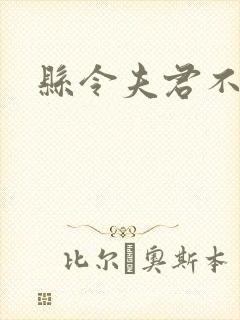 县令夫君不升堂