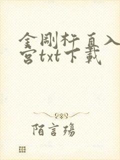 金刚杵直入莲花宫txt下载