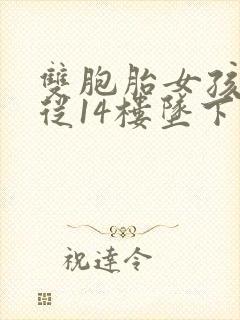 双胞胎女孩双双从14楼坠下