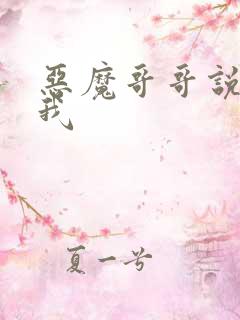 恶魔哥哥说你爱我