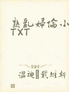 熟乱妇伦小说网TXT