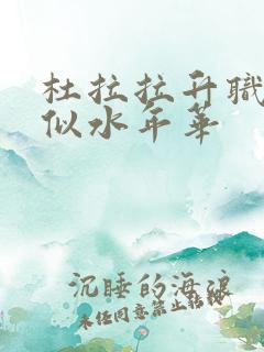 杜拉拉升职记之似水年华