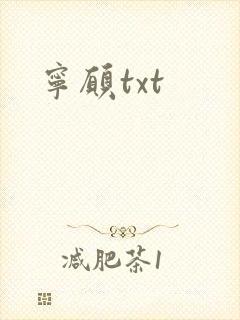 宁愿txt