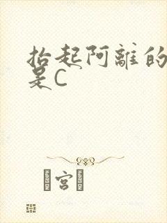 抬起阿离的腿就是C