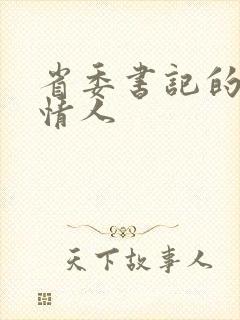 省委书记的秘密情人